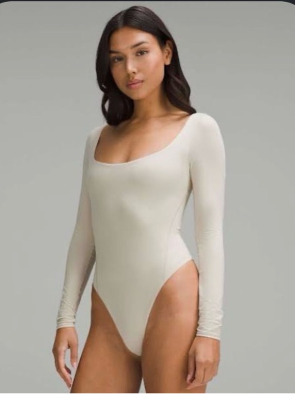 lululemon athletica Wundermost Ultra-Soft Nulu Square-Neck Long-Sleeve Bodysuit